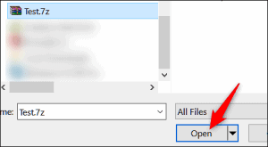 how to open 7z file